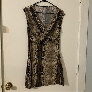 Laura Scott | Snakeskin Print Dress